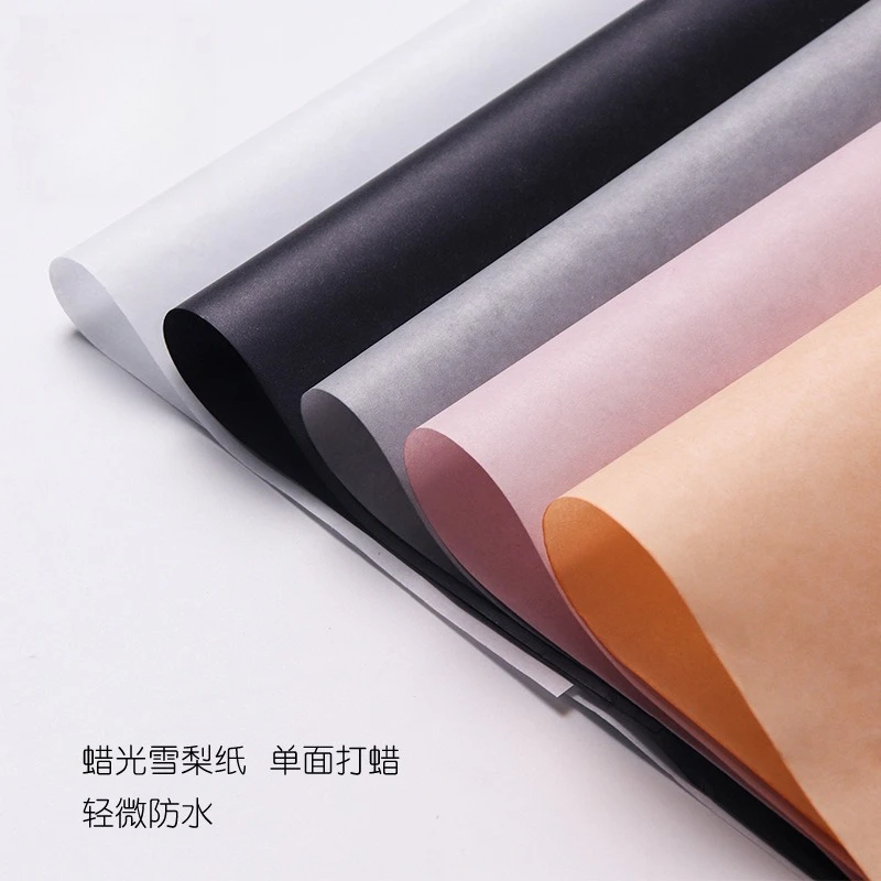 Waxed Snow Pear Paper Flower Bouquet Liner Fruit Gift Box Decorative Packaging Flower Shop Hand-made Flower Arrangement Material