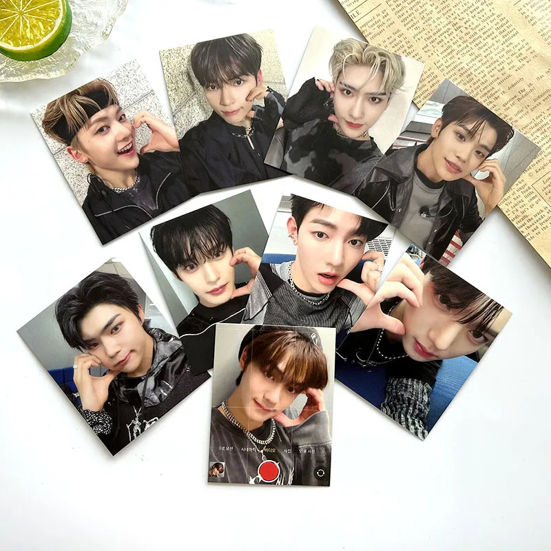 9Pcs/Set KPOP ZEROBASEONE Charm Selfie Photocards ZB1 Zhanghao Ricky Yujin LOMO Cards Fans Collectibles Postcard