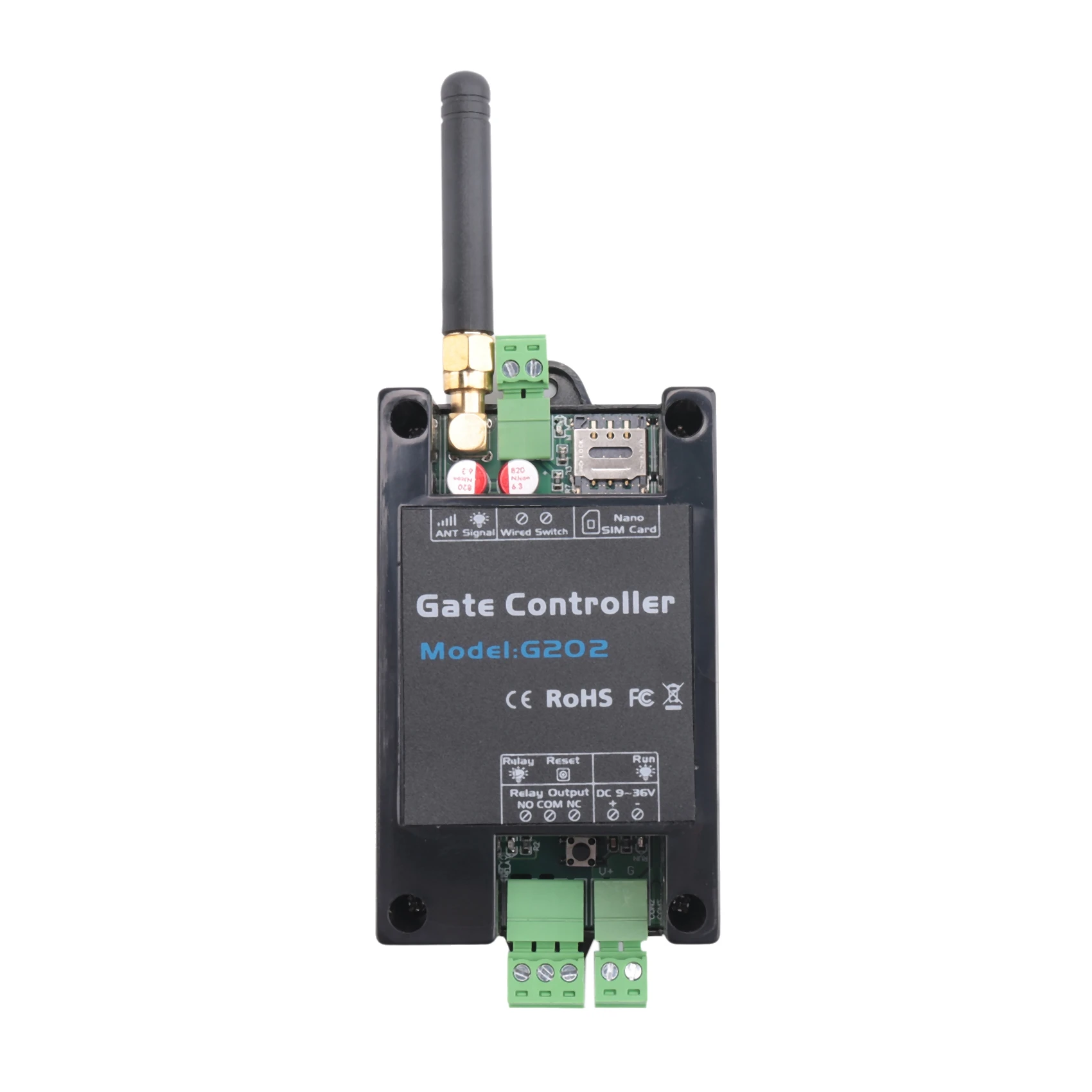 G202 GSM Gate Door Opener 4G Single Relay Switch Mobile Phone Electric Gate Remote Controller 850/900/1800/1900MHz TQ