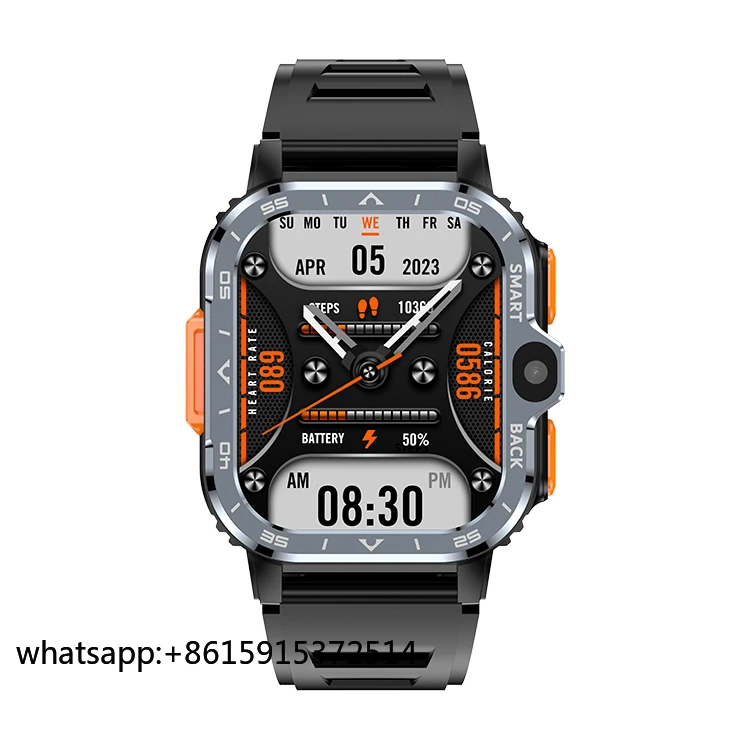 TLCRETE K7 PGD 4G Smartwatch 2.03 بوصة HD شاشة مع BT Call WIFI GPS كاميرا مزدوجة أندرويد بطاقة SIM الرياضة ساعة ذكية للرجال ث
