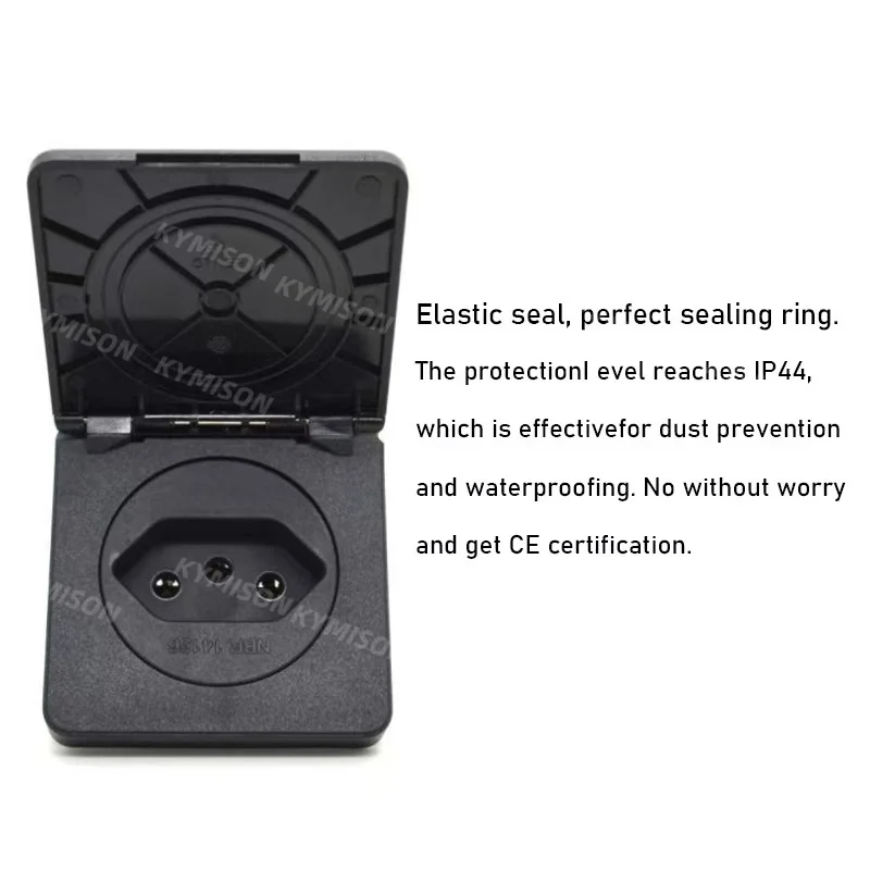 Brazil Waterproof Dustproof Industrial Socket 10A / 20A 250V IP44 AC Power Socket Power Connector Plug Electrical Socket