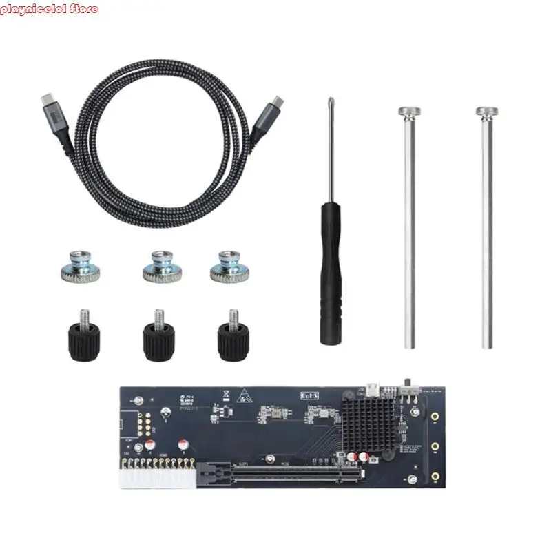 

E8BA USB4.0 Type C Внешний графический процессор Dock Fast Speed 40 Гбит / с поддерживает RTX3060 GTX1060 SIMP