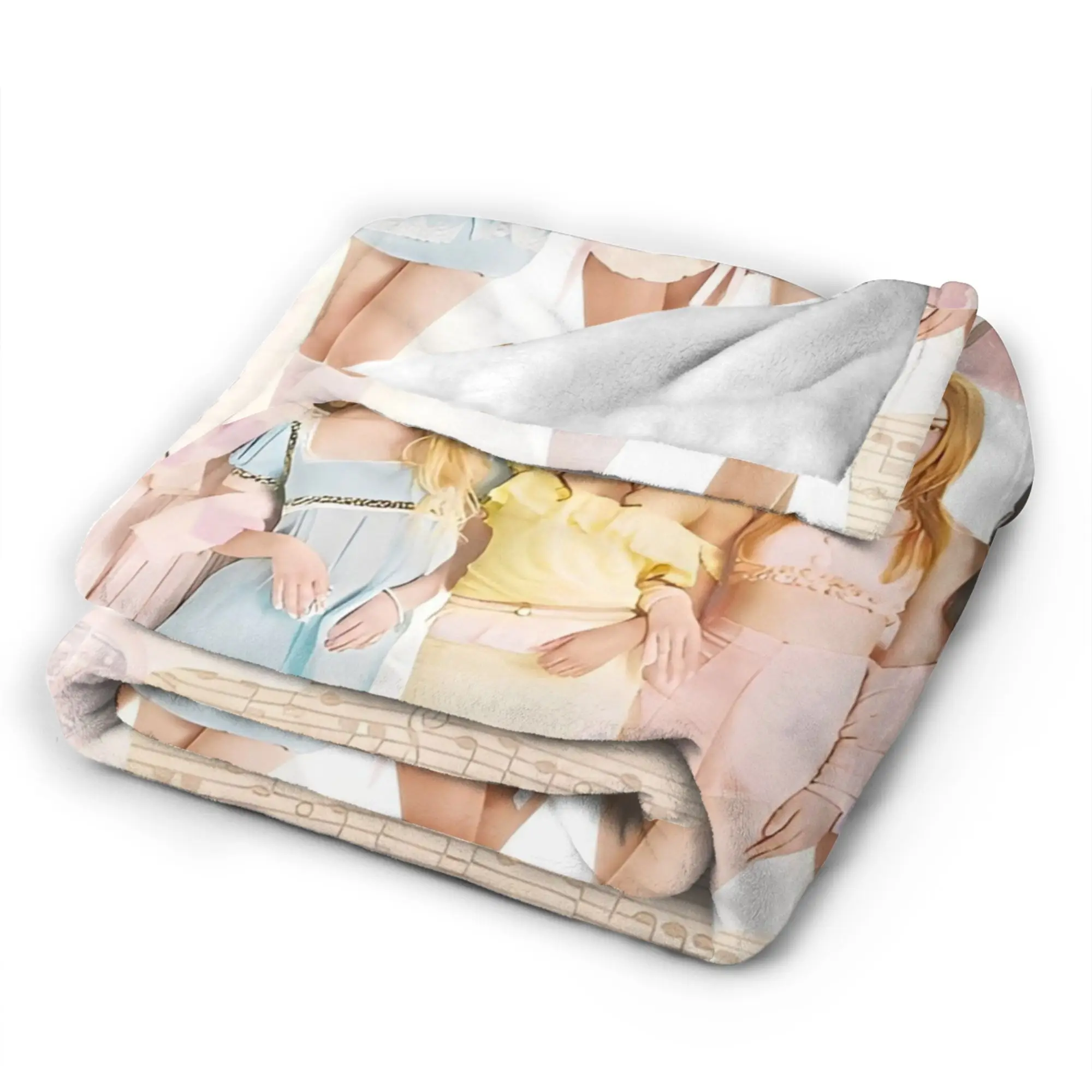 Katseye Kpop الفانيلا رمي بطانية صوفيا لارا ميغان البطانيات للفراش مكتب سوبر لينة لحاف #5