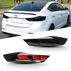 LED Tail Lights For Hyundai Elantra 2016 2017 2018 Sequential Rear Lamp Start Up Animation Turn Signal Assembly