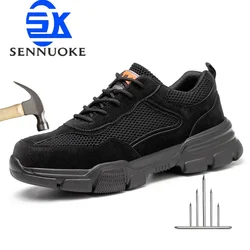 Safety Shoes  Boots Man Steel Toe Cap for Work Lightweight  Work Wear  Industrial Safety Tennis  Security-Protection