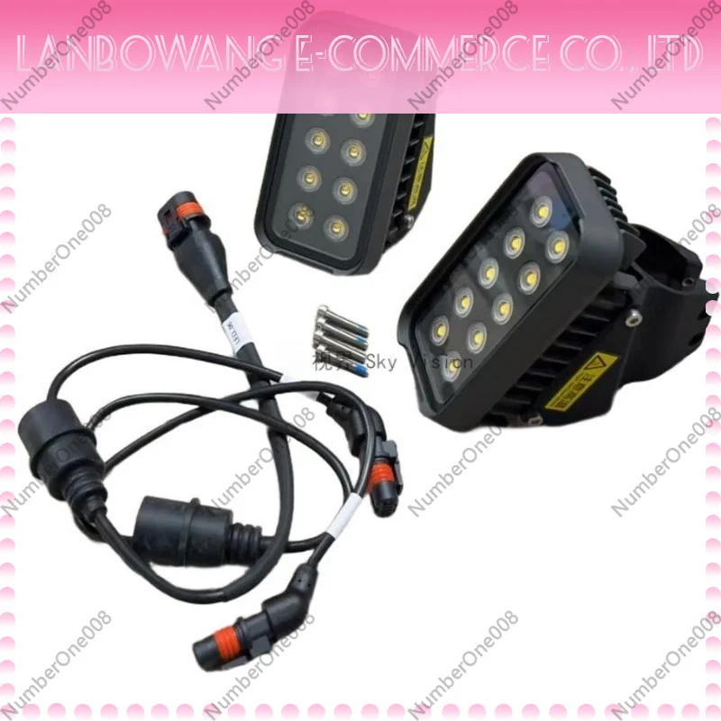 Drone Night Flight Light LED Kit with Base Signal Cable Navigation Warning Light Compatible with Mainstream Models