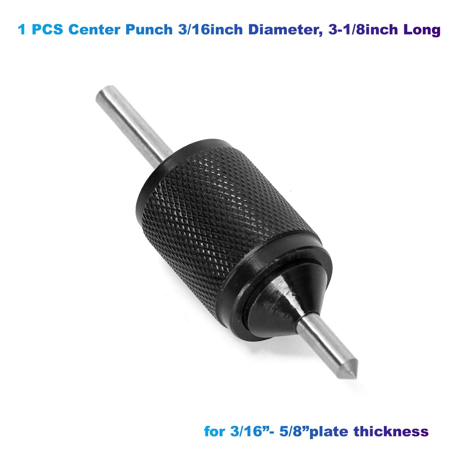 1 PCS Center Punch 3/16“ Diameter, 3-1/8” Long  for 1/4-3/4” Holes