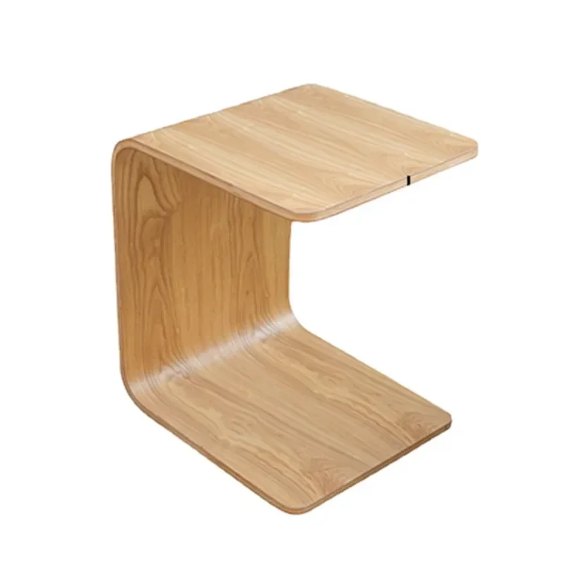 

Versatile CType Wooden Tea Table Portable TatamiStyle Side Stand Nordic Elegance for Living Rooms Lounges