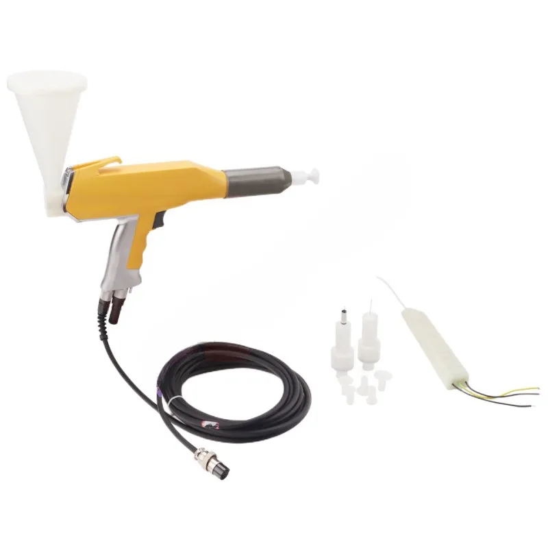 Powder Coating Spray Gun Easy Operate with cascade，cup，cable for Metal Painting