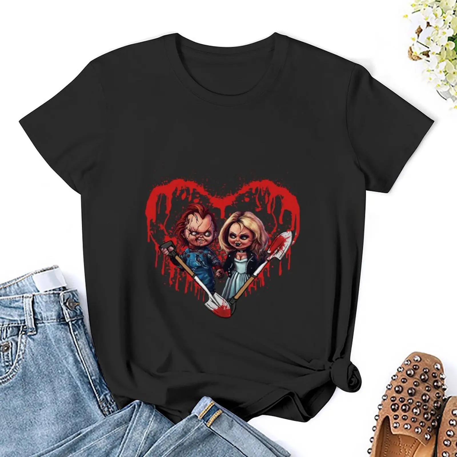Chucky Bride of Chucky, chucky T-Shirt heavyweights new edition blanks tight shirts for Women