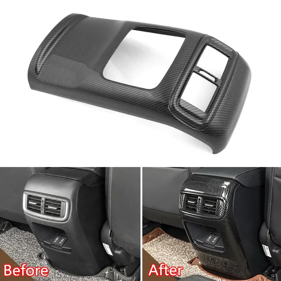 

For Honda CRV CR-V 2017 Car Interior Rear Air Outlet Vent Panel Trim Cover Anti-kick Frame Styling Mouldings