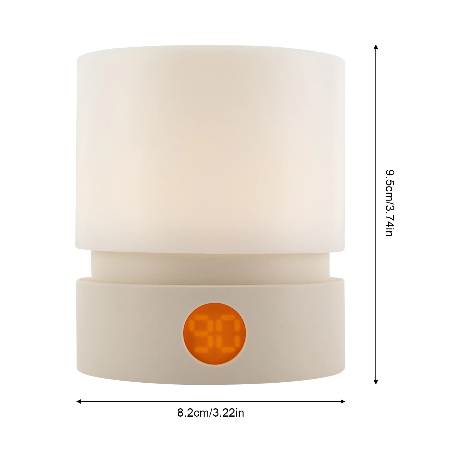 ضوء ليلي أنيق مع سطوع قابل للتعديل، وضع ضوء التنفس الناعم، مدمج ومحمول، مثالي لغرف النوم والمعيشة