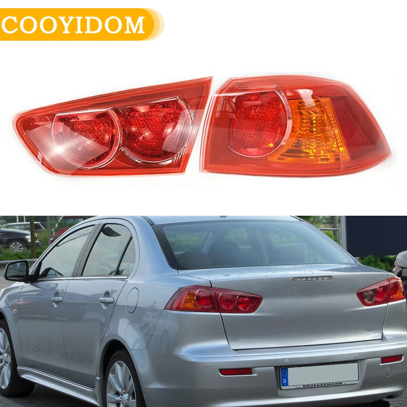 

Rear Brake Lamp Taillight For Mitsubishi Lancer-EX EVO 10 2008-2013 Tail Light Turn Signal Light Car Accessories Without Blubs