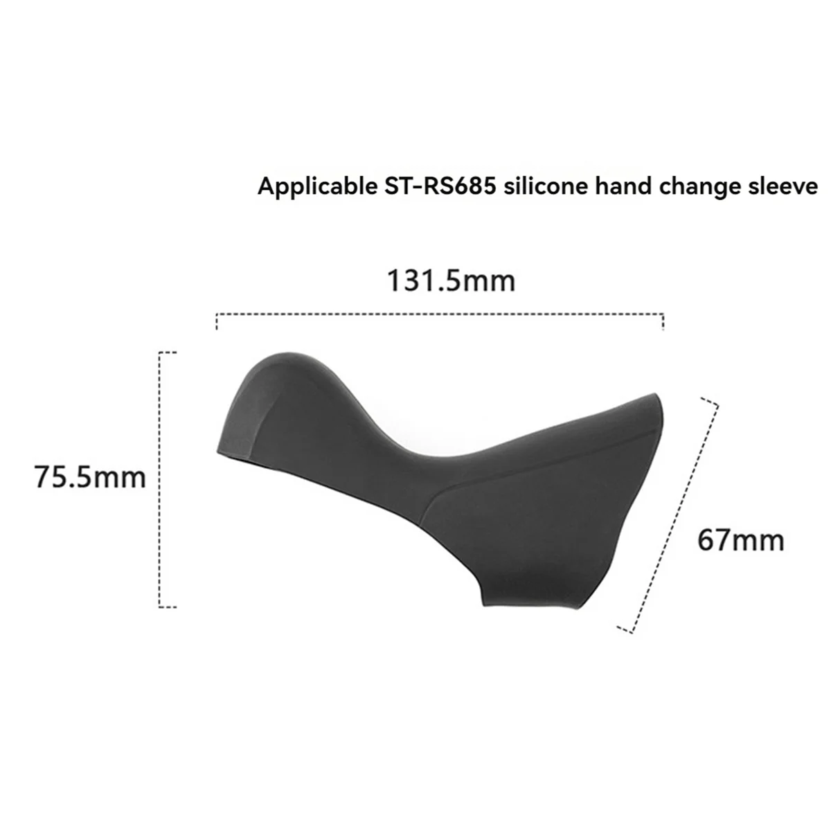 Bicycle Brake Shift Lever Bracket Covers Hoods for Shimano ST-RS685 RS685 Gear Shift Lever Cover image 2