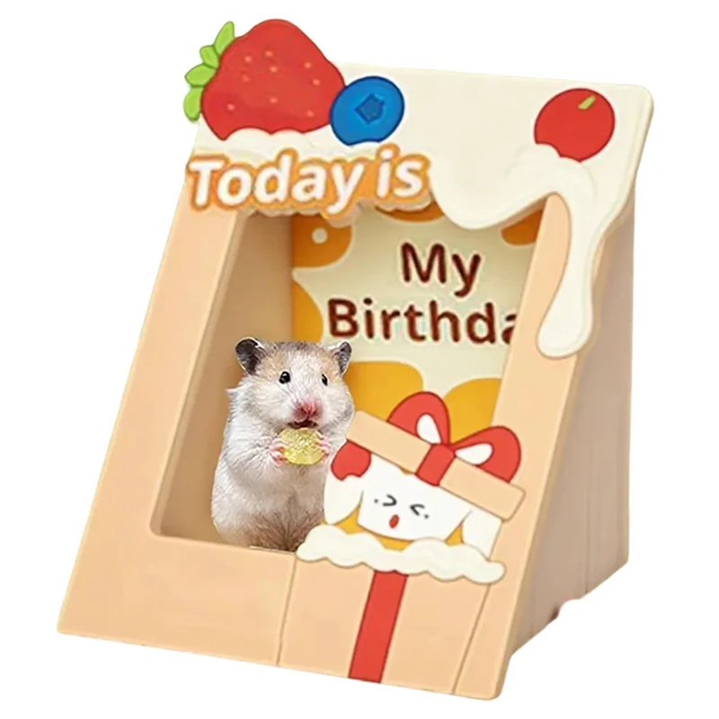 

Уютные убежища для хомяков, деревянные небольшие среды обитания домашних животных для ежика, морских свинок, хорька, фоторамка, дом