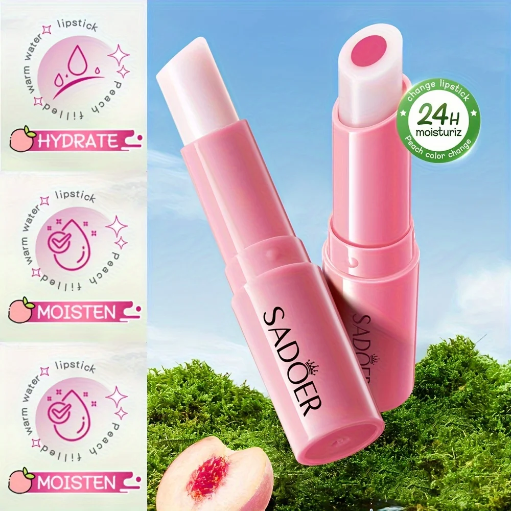 Rossetto acqua calda che cambia sandwich miele e pesca, rossetto idratante che cambia caldo 2,5 g