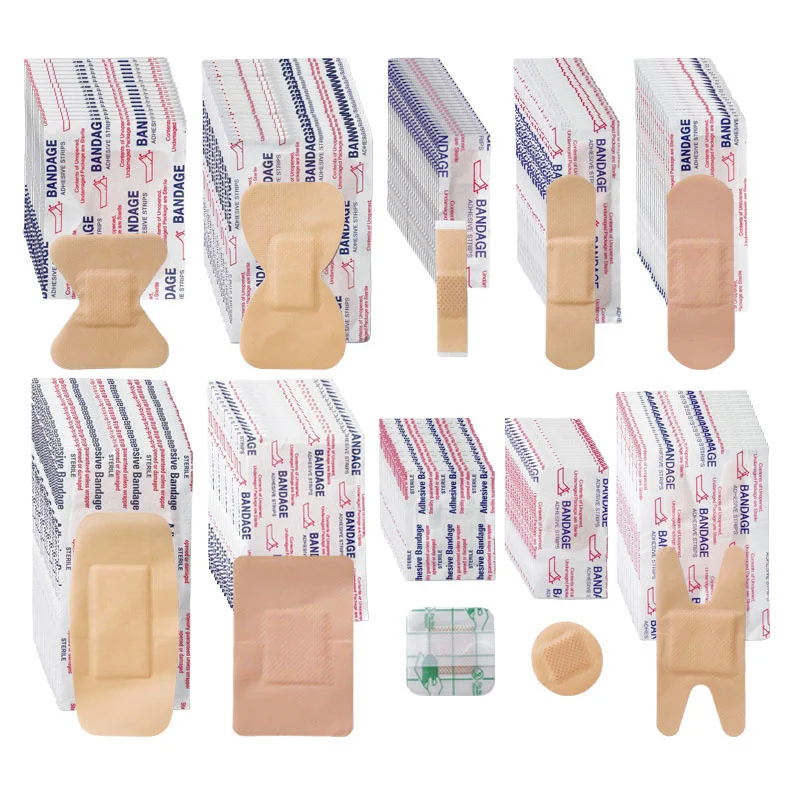 50pcs Waterproof First Aid Adhesive Bandage Anti-allergic Medicinal Adhesive Wound Patch For Adults Kids Wound Dressing Plaster