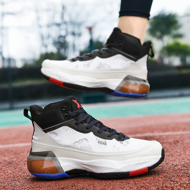 Youth Basketball Trainers Comfortable Mid Top Basketball Shoes 36-45 Quality Youth Fitness Basketball Shoes