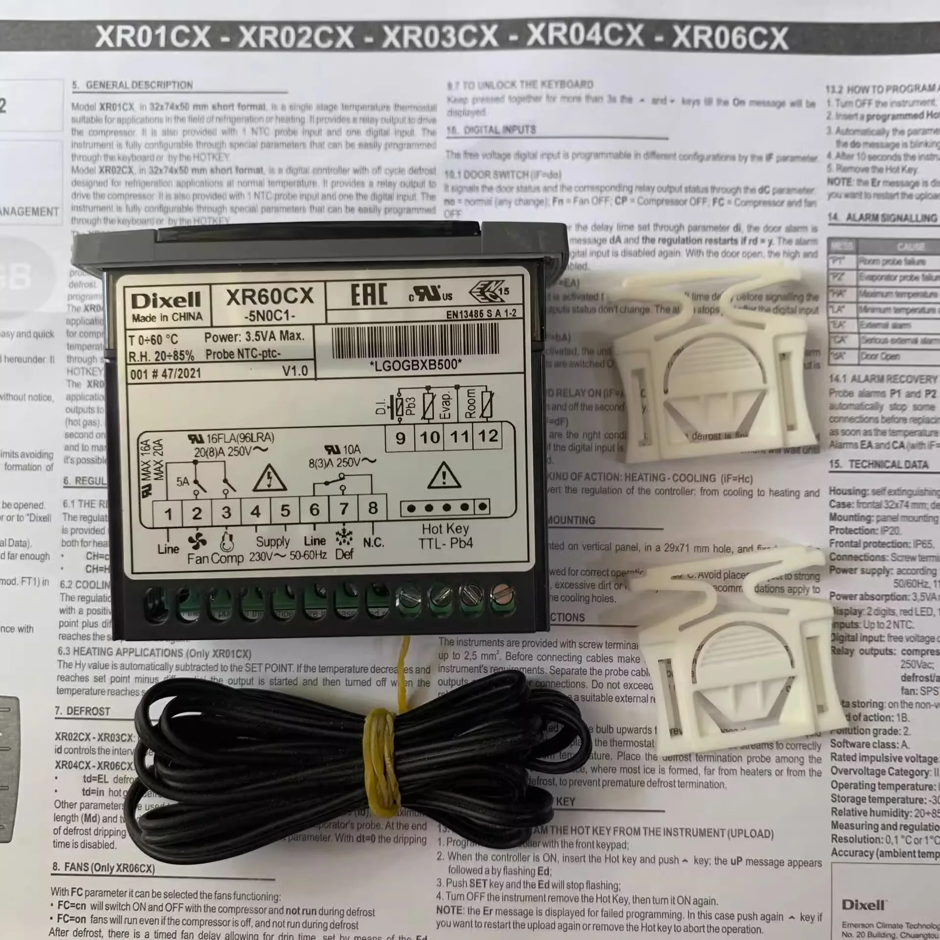 Dixell Temperature Controller XR60CX-5N0C1