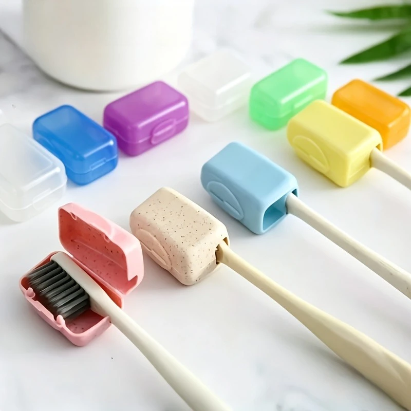 4PCS portable travel toothbrush protective case, toothbrush storage box, suitable for various purposes such as travel