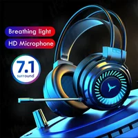 Auriculares para juegos con cancelación de ruido, micrófono para deportes electrónicos, sonido envolvente estéreo 7,1, auriculares con cable para PS5, Xbox One, película y música