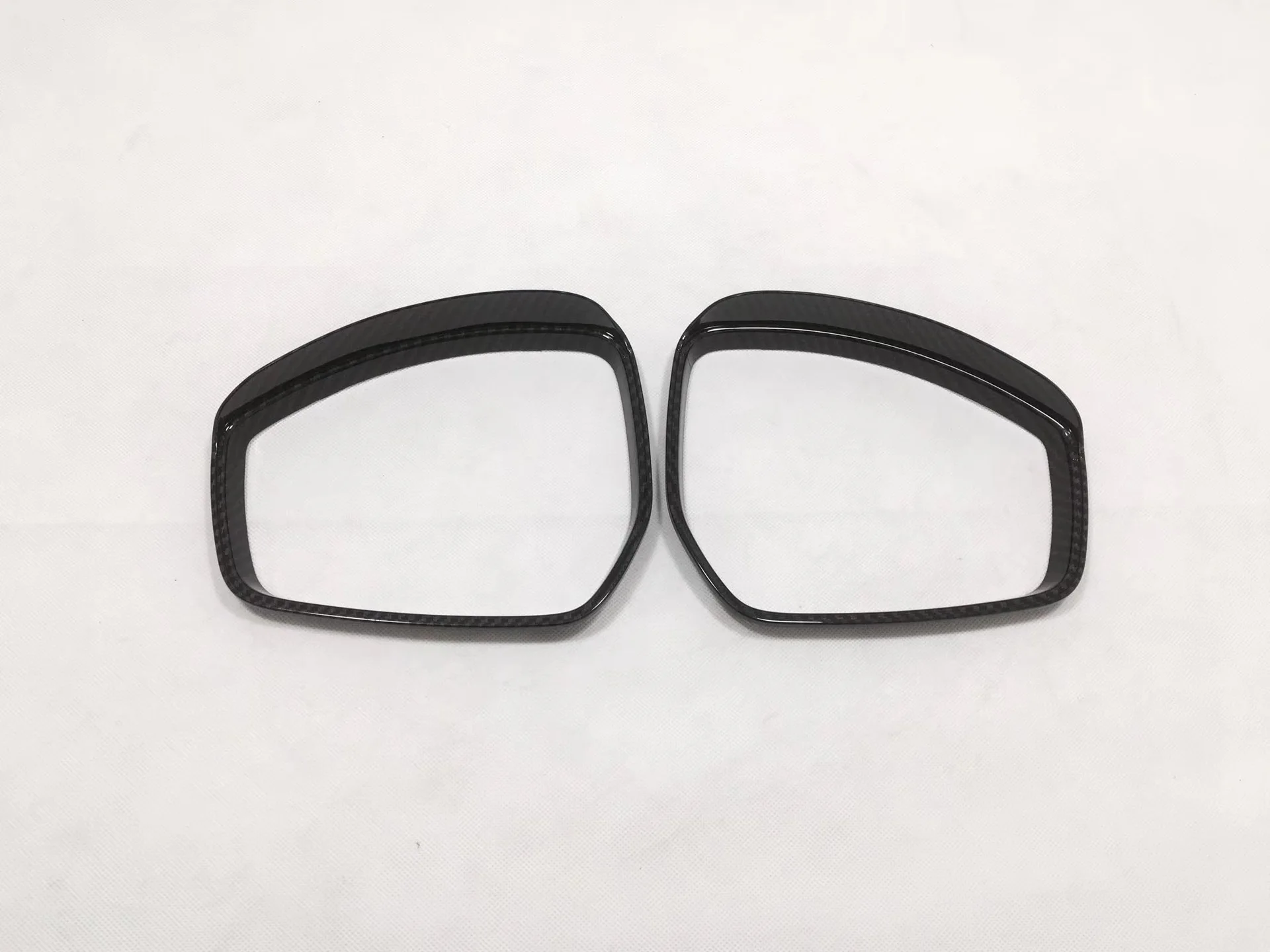 2x Carbon Fiber Rearview Mirror Rain Guards for Jaguar E-PACE, Range Rover Evoque & Velar