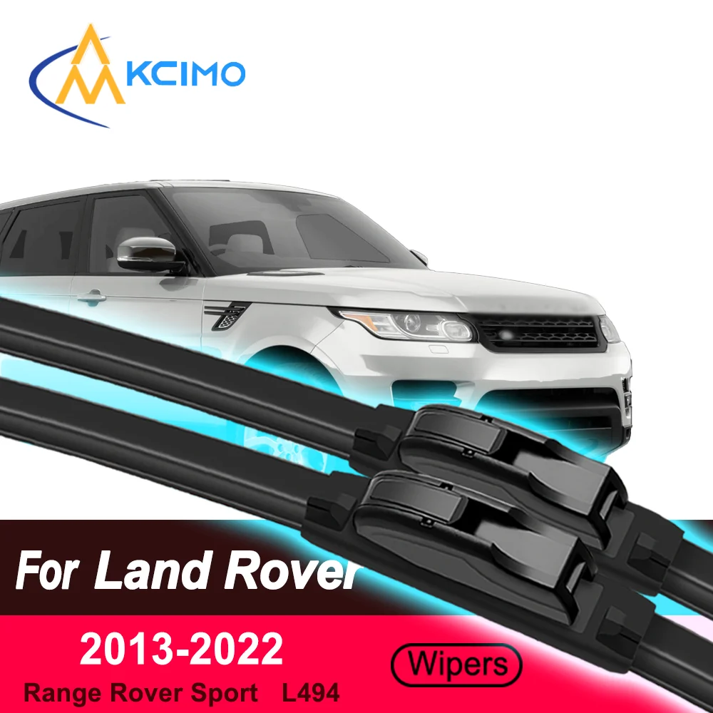 

For Land Rover Range Rover Sport L494 2013-2022 2Pcs Frameless Silent Wiper Blades All-Season Rubber Auto Accessories