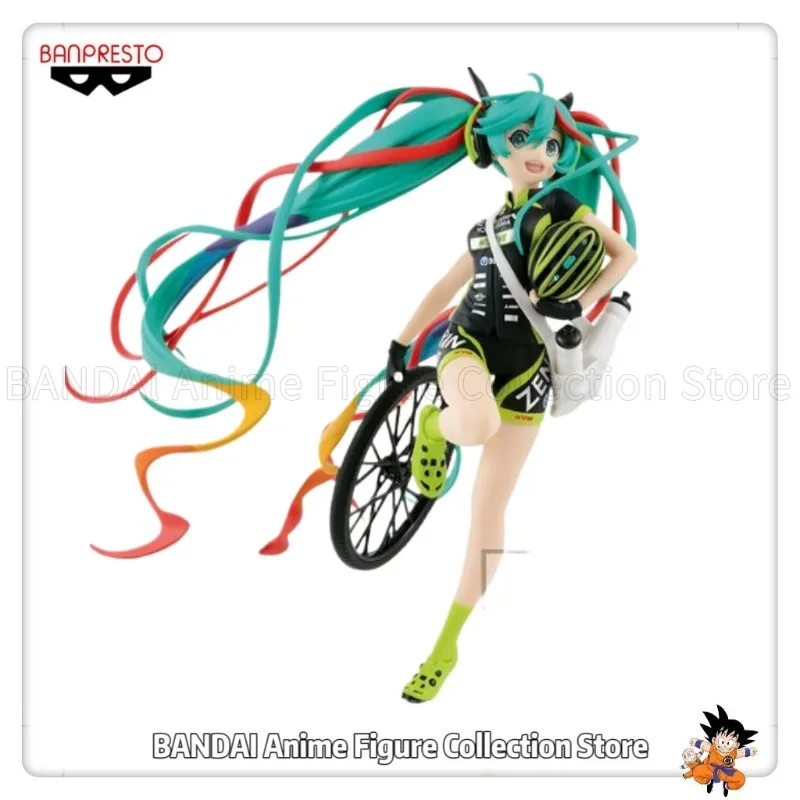 

In Stock Original BANPRESTO SQ Hatsune Miku Racing2016 TeamUKYO Cheer Version Model Gifts Collection Toys