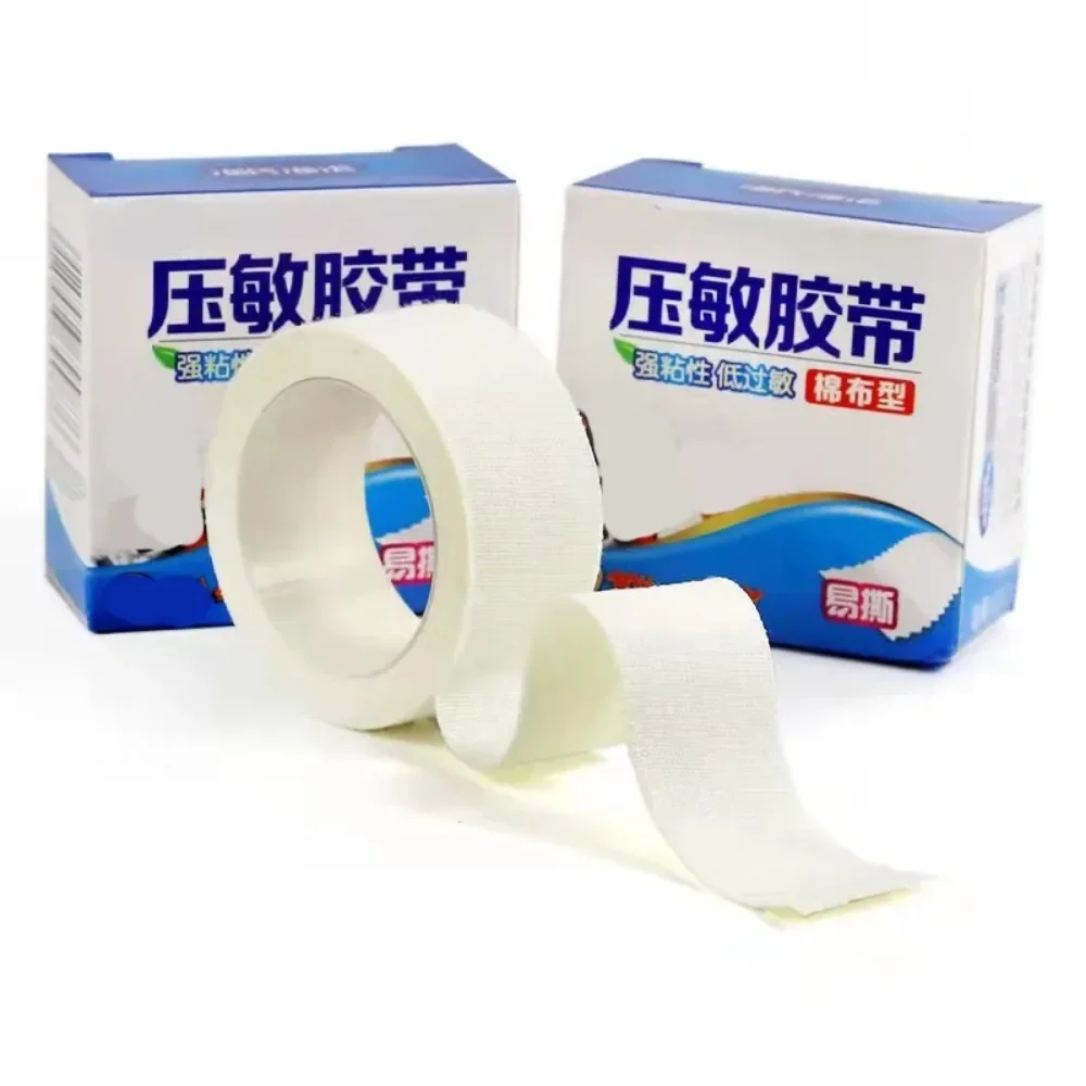

5pcs Joint Protection Bandage Fixed Medical Hypoallergenic Cotton Cloth Pressure Sensitive Tape Easy To Tear 2.0cm*5m