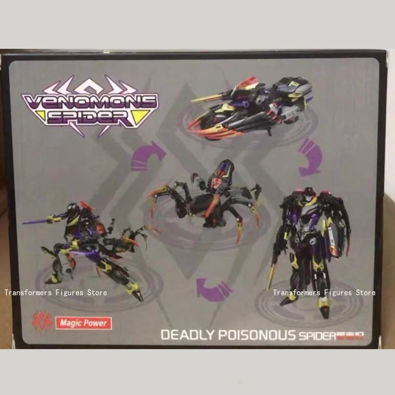 オリジナルブランドの新しいトランスフォーマーロボット玩具 MP-46bw ブラックアラクニア エアラクニド G1 映画漫画アクションフィギュアアニメモデル人気のギフト