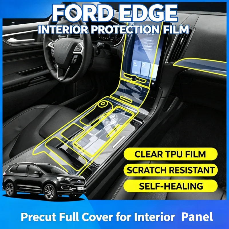 For 2020 Ford Edge ST-Line Taurus interior trim film center console navigation screen  protective film modification