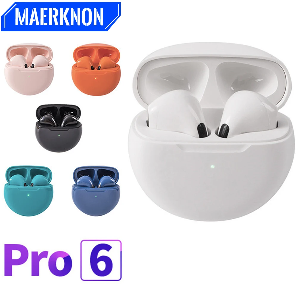 

Pro 6 TWS Wireless Bluetooth Headphones with Mic Fone 5.3 Bluetooth Earphones Sport Earbuds Pro6 Headset for iPhone Xiaomi