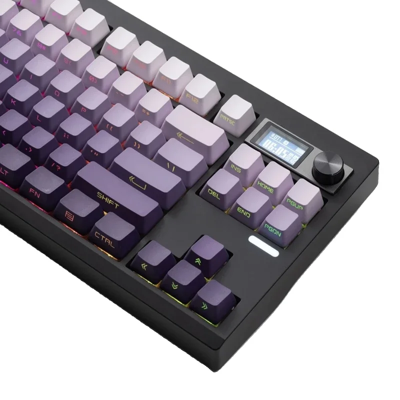 GMK87 Mechanical Keyboard Kit The Third Mock Examination VIA Keyboard Custom Knob GASKET Structure Equipped with A Small Screen
