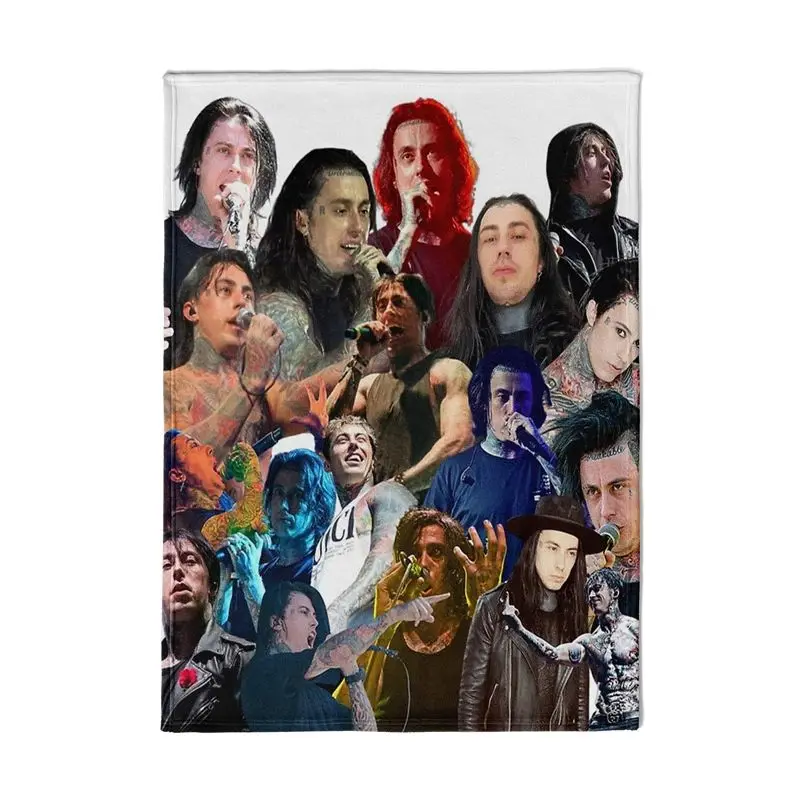 

Gaslight Gatekeep Girlboss Ronnie Radke Photo Collage Throw Blanket for Women Men Girls Boys Kids Pets Dogs Cats Couch Sofa Bed