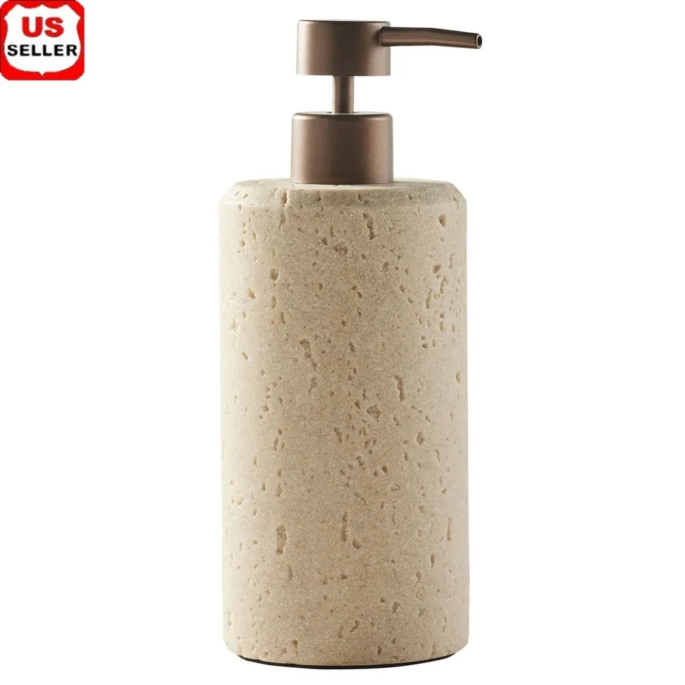 

Насос для мыла из искусственного камня, компактный дизайн, элегантный диспенсер для ванной комнаты и кухни, органайзер для лосьона, аксессуар для домашнего декора