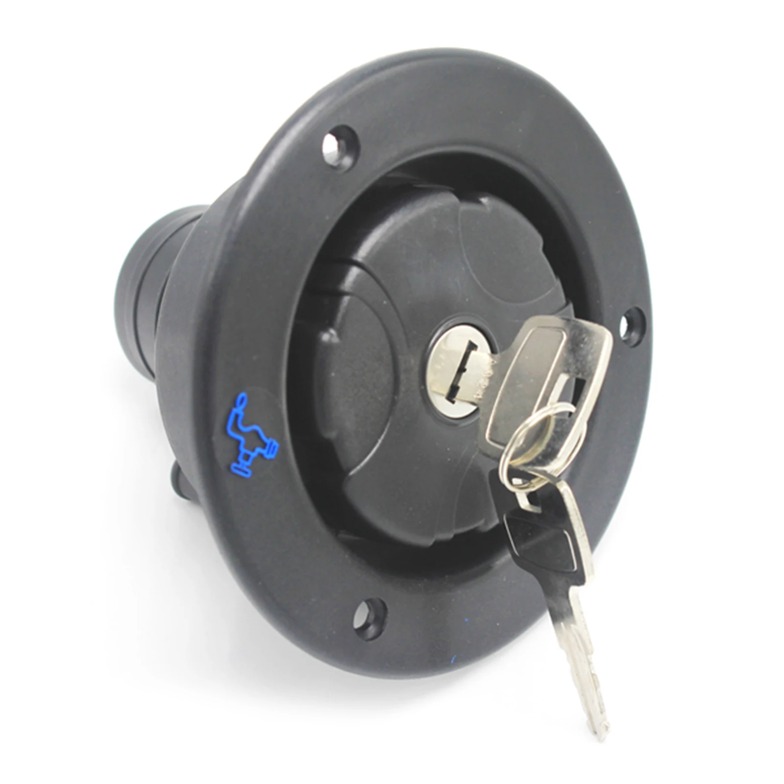 Zatrzaskowy wlew wody grawitacyjnej do kampera, łodzi, przyczepy kempingowej, czarny wózek kempingowy, akcesoria do wlotu wody grawitacyjnej   ﻿