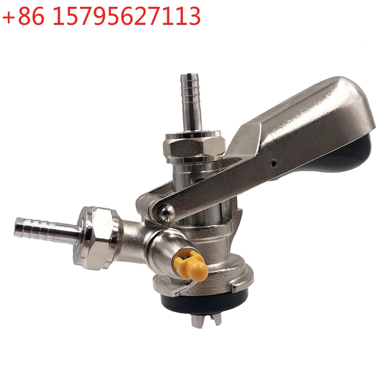 

TWELVETAP-S-Type Keg Coupler, Homebrew Beer Tap, Draft Beer Dispenser, Wine Brew Bar Tools, Beer Equipment, FD-S19