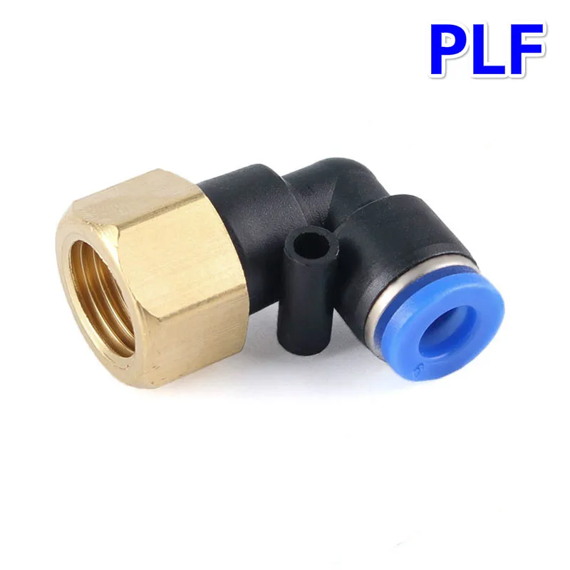 PLF Pneumatic Air Elbow Push In Fitting 4mm 6mm 8mm 10mm 12mm Hose Tube OD M5