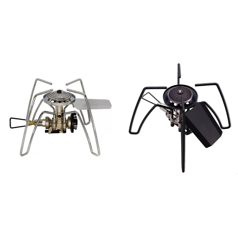 

Portable Spider Cassette Stove With Foldable Firepower, Igniter For Outdoor Camping, Hiking, Picnic Survival Cookware