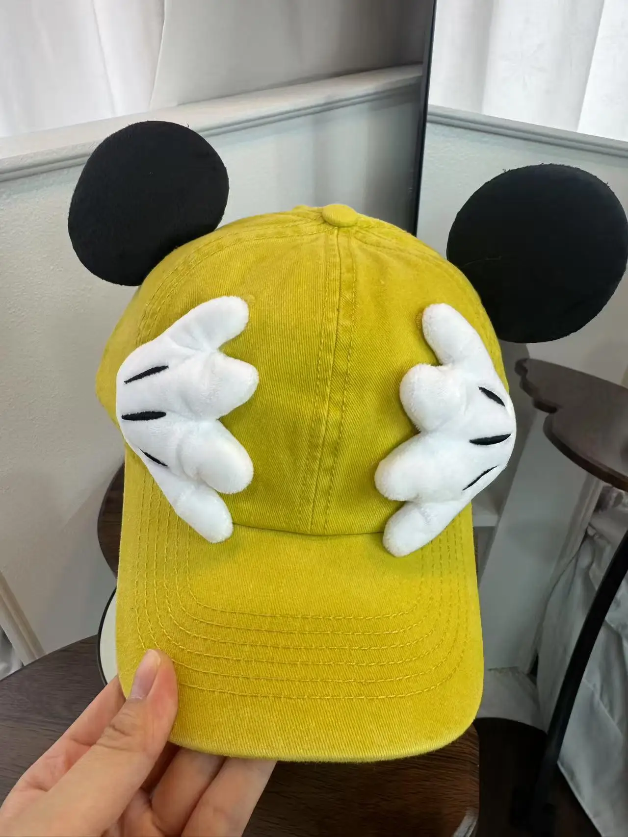 Disney Mickey Mouse Grote Oren Vorm Hug Anime Figuur Baseball Pet Verkleedkleding Katoen Polyester Kinderen Cartoon Pet met klep Verjaardag Cado