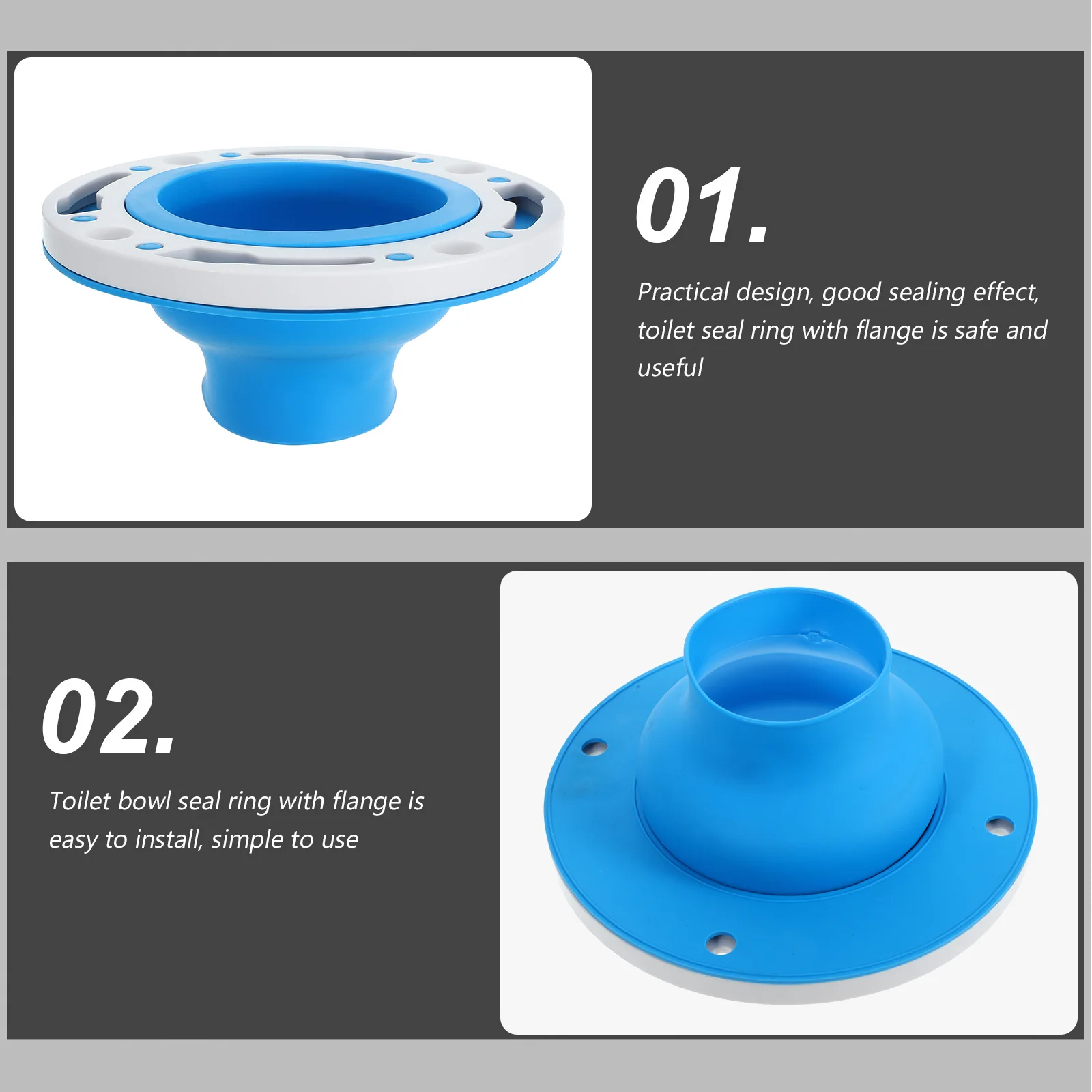 

Premium Toilet Sealing Gasket with Flange Universal Fit for Toilet Bowl Replacement Leak Resistant Secure Fit Installation