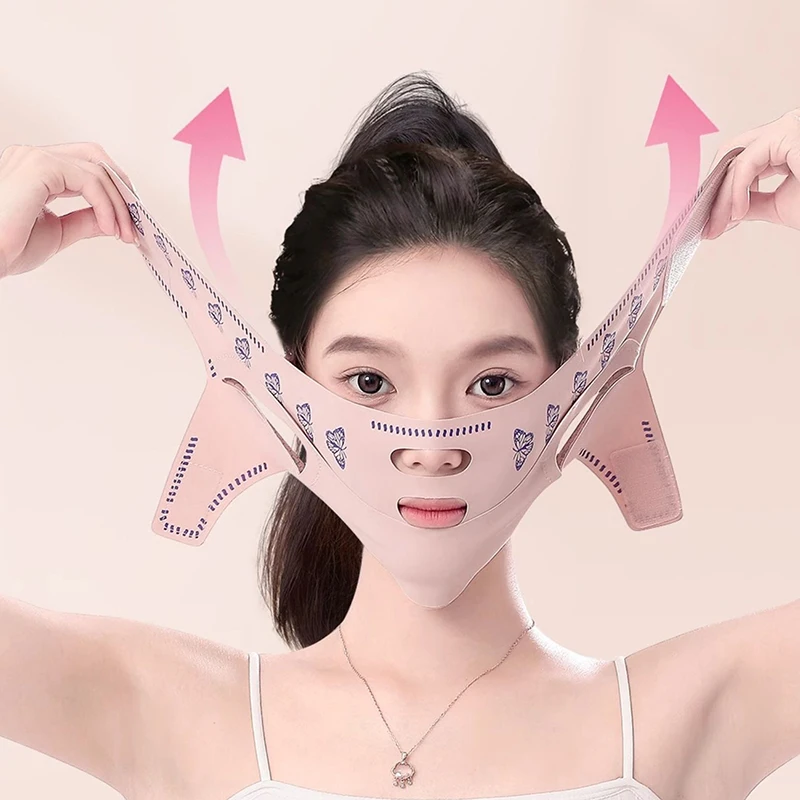 Breathable V Face Cheek Lift Up Band Face Thin Mask Reduce Double Chin V-Line Shaping Bandage Face Bandage Skin Care