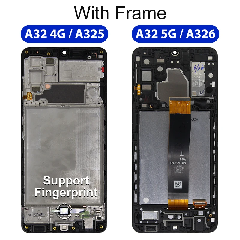 AAA+ IPS For Samsung Galaxy A32 4G LCD A325M A325N Display A32 5G Touch Digitizer Screen Replacement Parts A326B A326BR Display