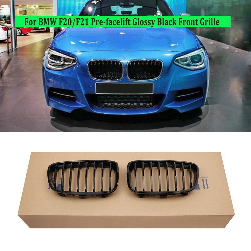 

Magickit for BMW 1 Series F20 5-door F21 3-door M Sport 2011 2012 2013 2014 2015 Front Kidney Grille Grille Gloss Black