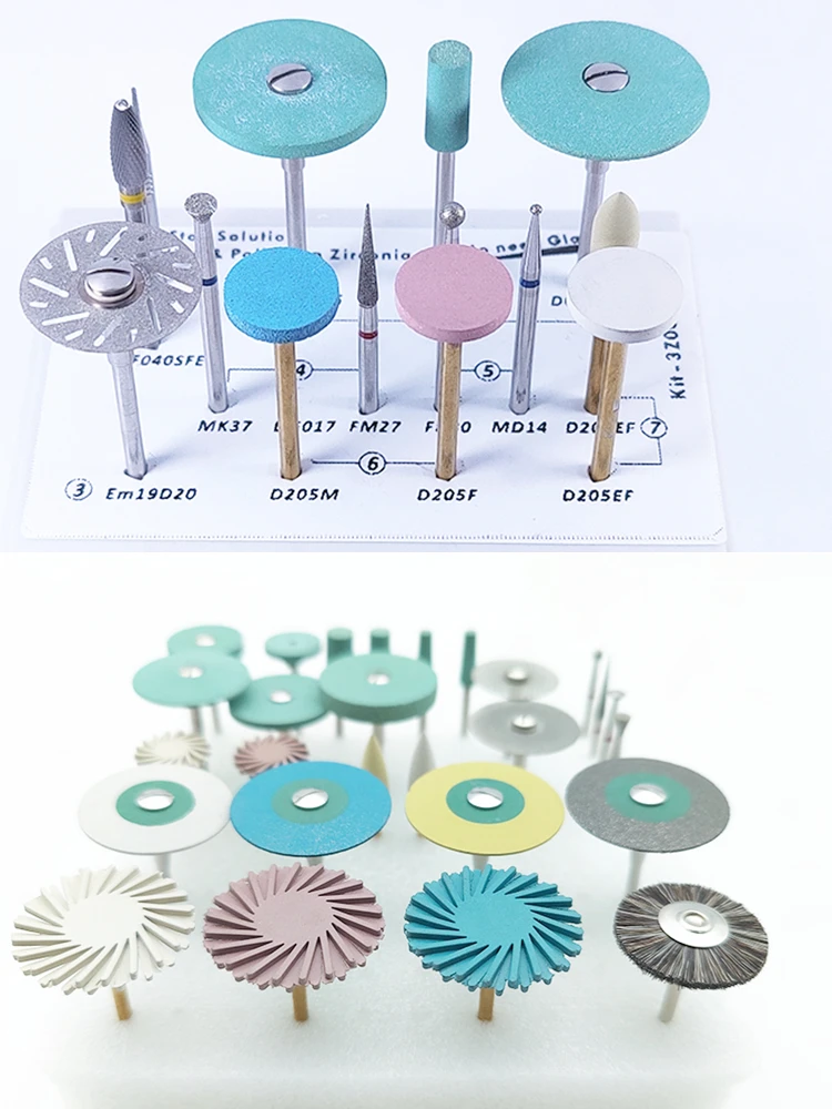 One Kit/10pcs Dental HP Tungsten Carbide Cutter KIT Dental Burs Drills Tungsten Steel Material 2.35mm