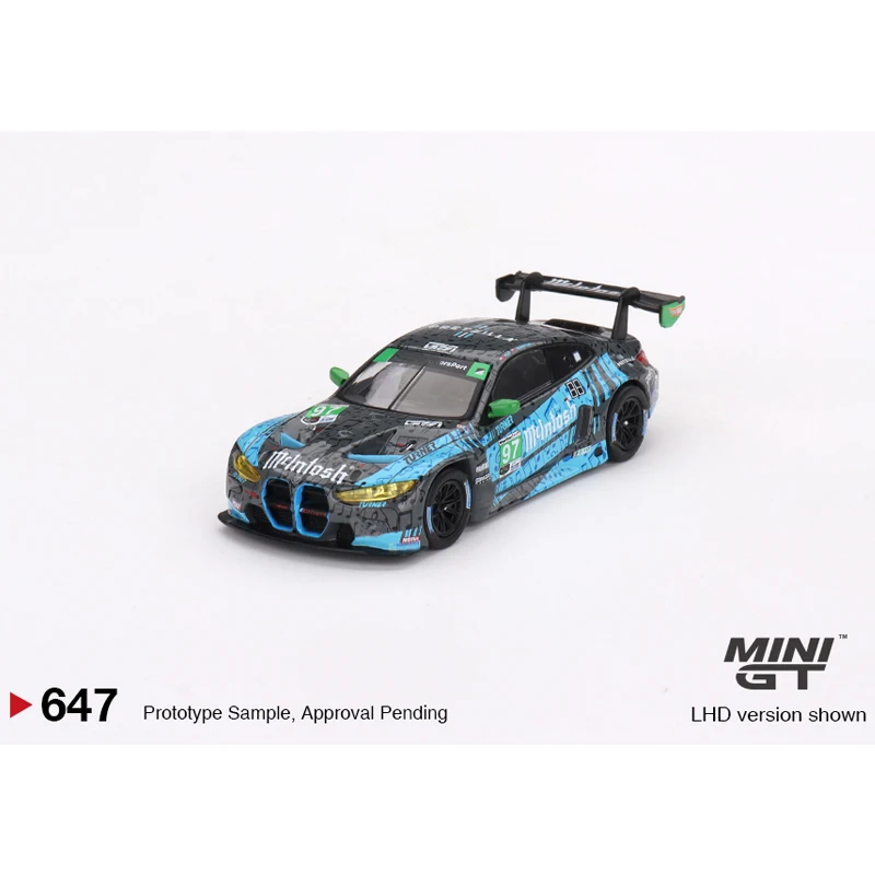 MINIGT 1:64 M4 GT3 #97 Turner Motorsport IMSA 2023 Alloy Car Model 647