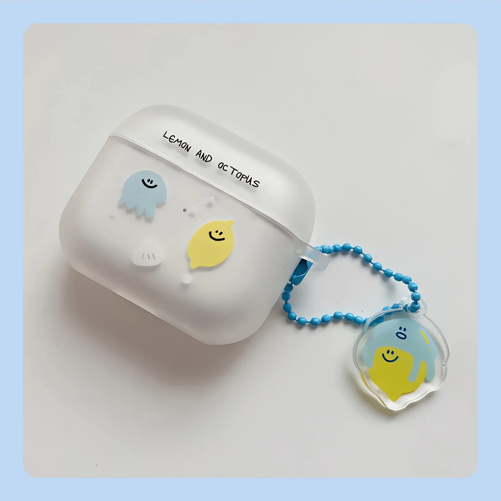 Capa de Lemon and Pctopus Airpods, Capas Macias para Fones, Desenhos Animados, Fofos, Rock Cat, Airpods 1, 2, 3 Pro, Pro2, 2022