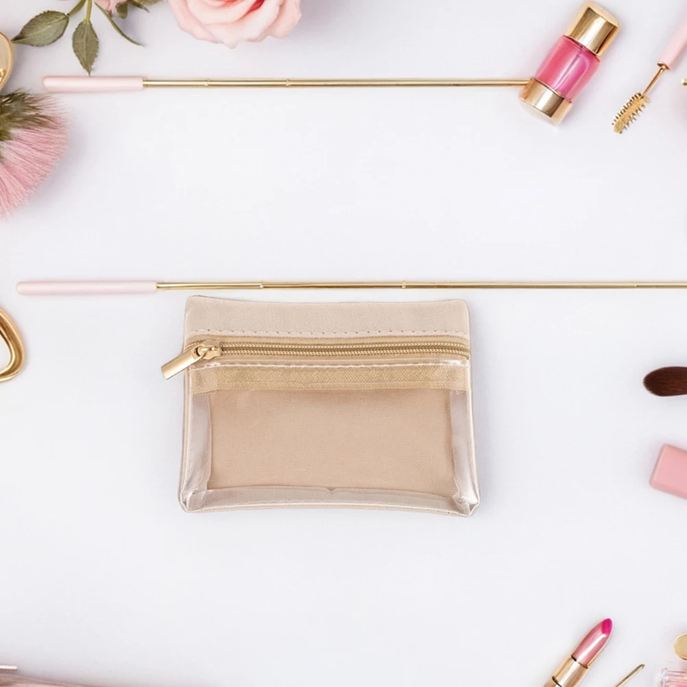 

5 Pcs Jewelry Storage Bag Small Holder Travel Pouch Keeper Compact Clear Pocket Window Case Bags for Traveling Makeup Ring