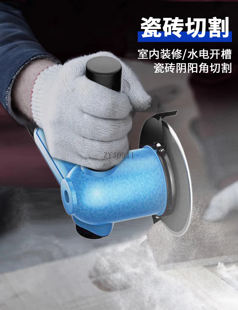 Smerigliatrice angolare pneumatica Lucidatrice di livello industriale Smerigliatrice multifunzionale Smerigliatrice da taglio