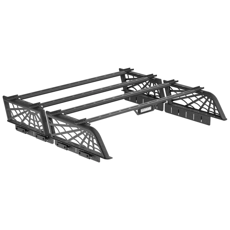 

Hot Selling 800LBS 9 Inch High Overland Bed Rack Cargo Storage With Bed Rails 2016-2025 Pickup Exterior Accessories